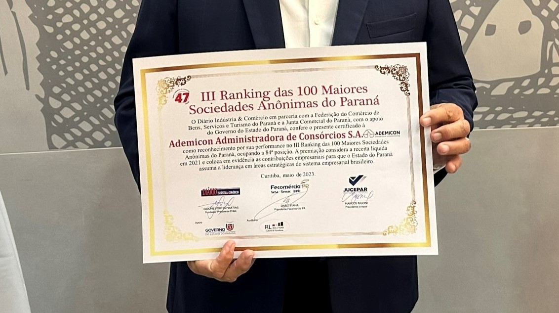 No Ranking das 100 Maiores Sociedades Anônimas do Paraná